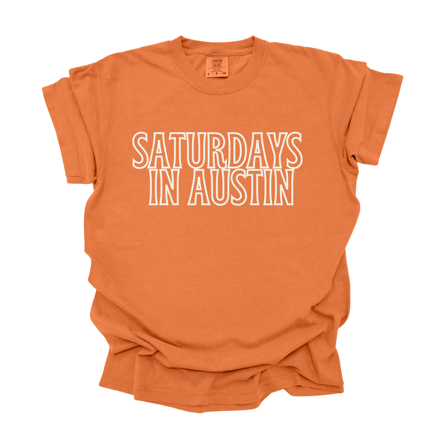 Saturdays in {CUSTOM TOWN} Tee