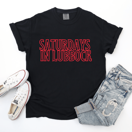 Saturdays in {CUSTOM TOWN} Tee