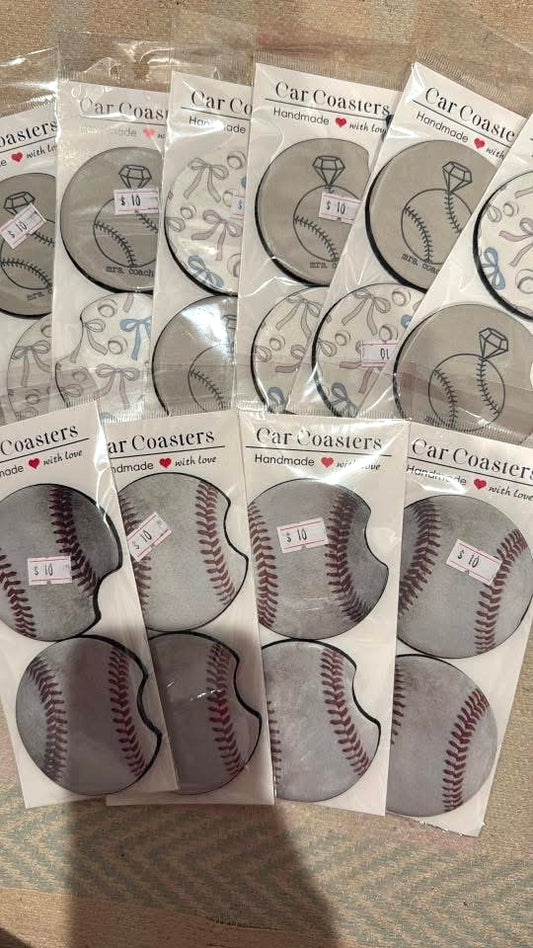 Baseball Car coasters