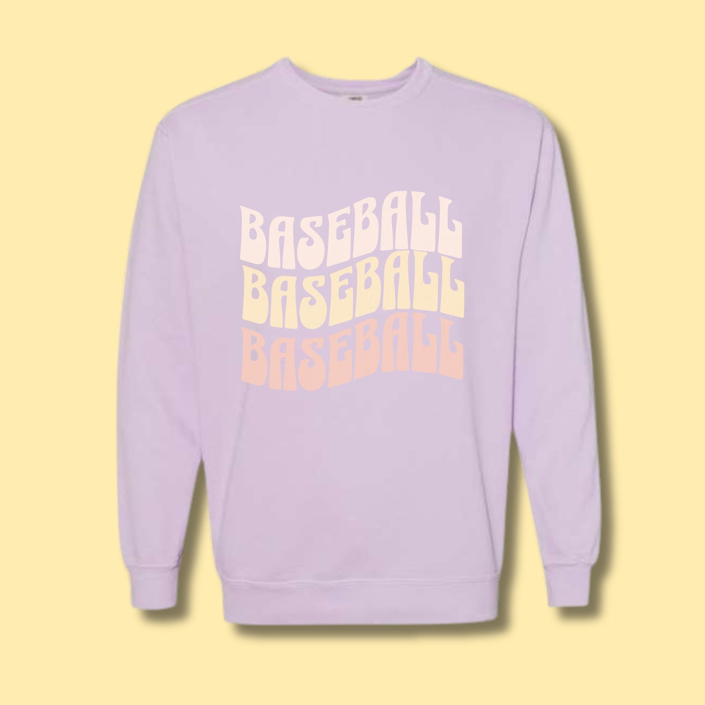 Retro Baseball Comfort Colors Crewneck