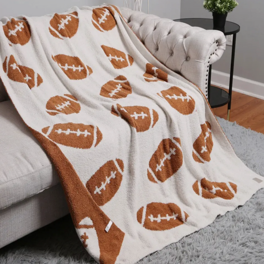 Reversible Football Throw Blanket (PREORDER)