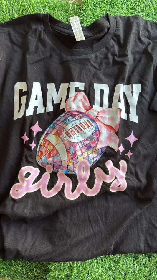 Game Day Girly Tee: size Medium