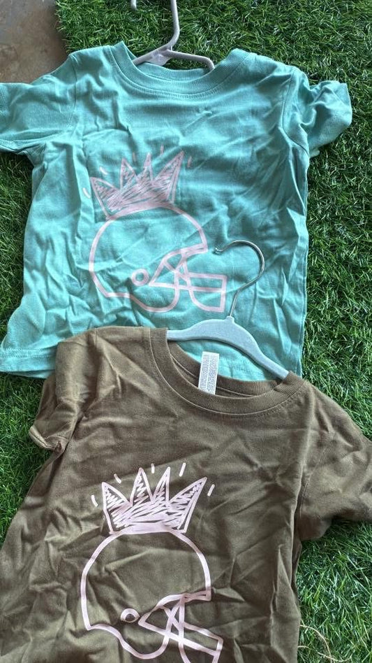 Helmet Crown Kids Tee