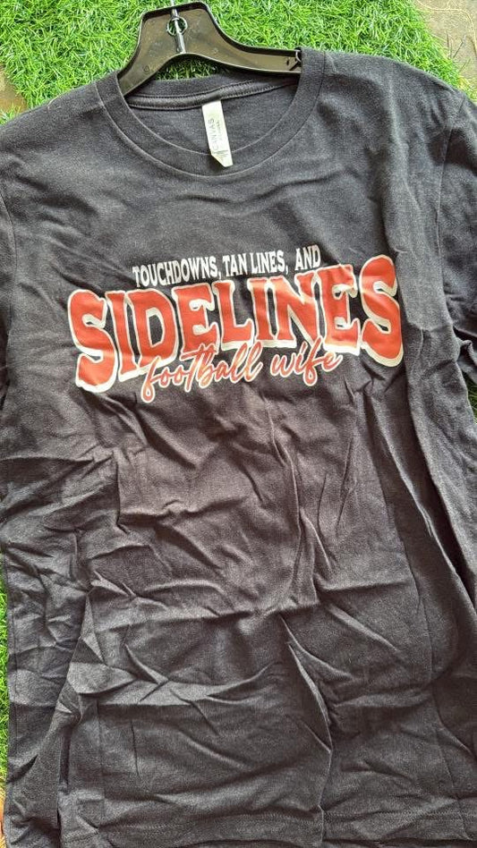 Football Wife tee: size medium