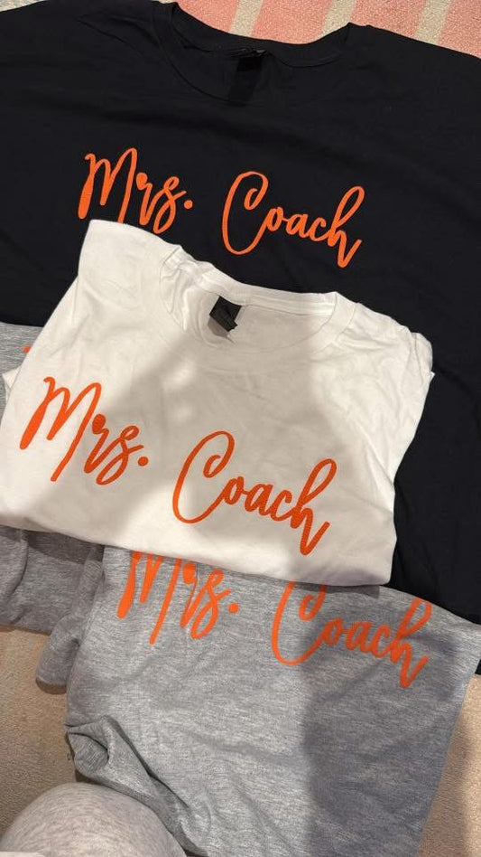 Orange Mrs. Coach Puff tee: Size XL & 2xL only!