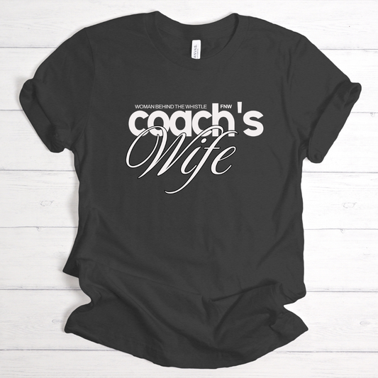 *LIMITED* Black Heather Coach’s Wife Tee: Woman Behind the Whistle