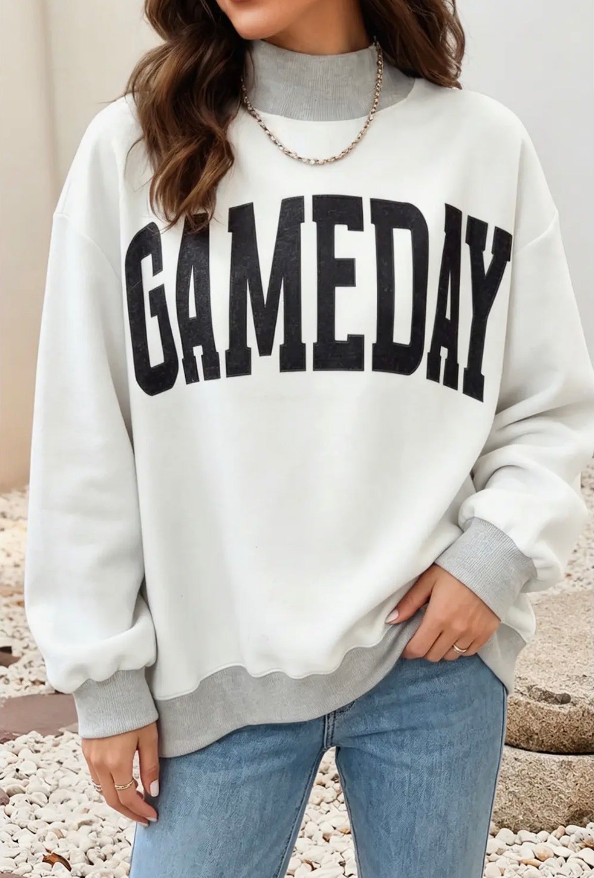 Reversible Mock Neck Sweatshirt (FOOTBALL/GAMEDAY)