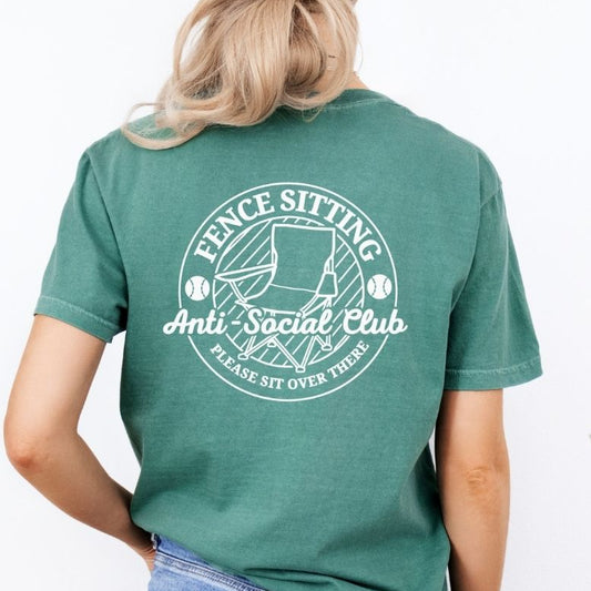 Fence Sitting Anti-Social Club Tee