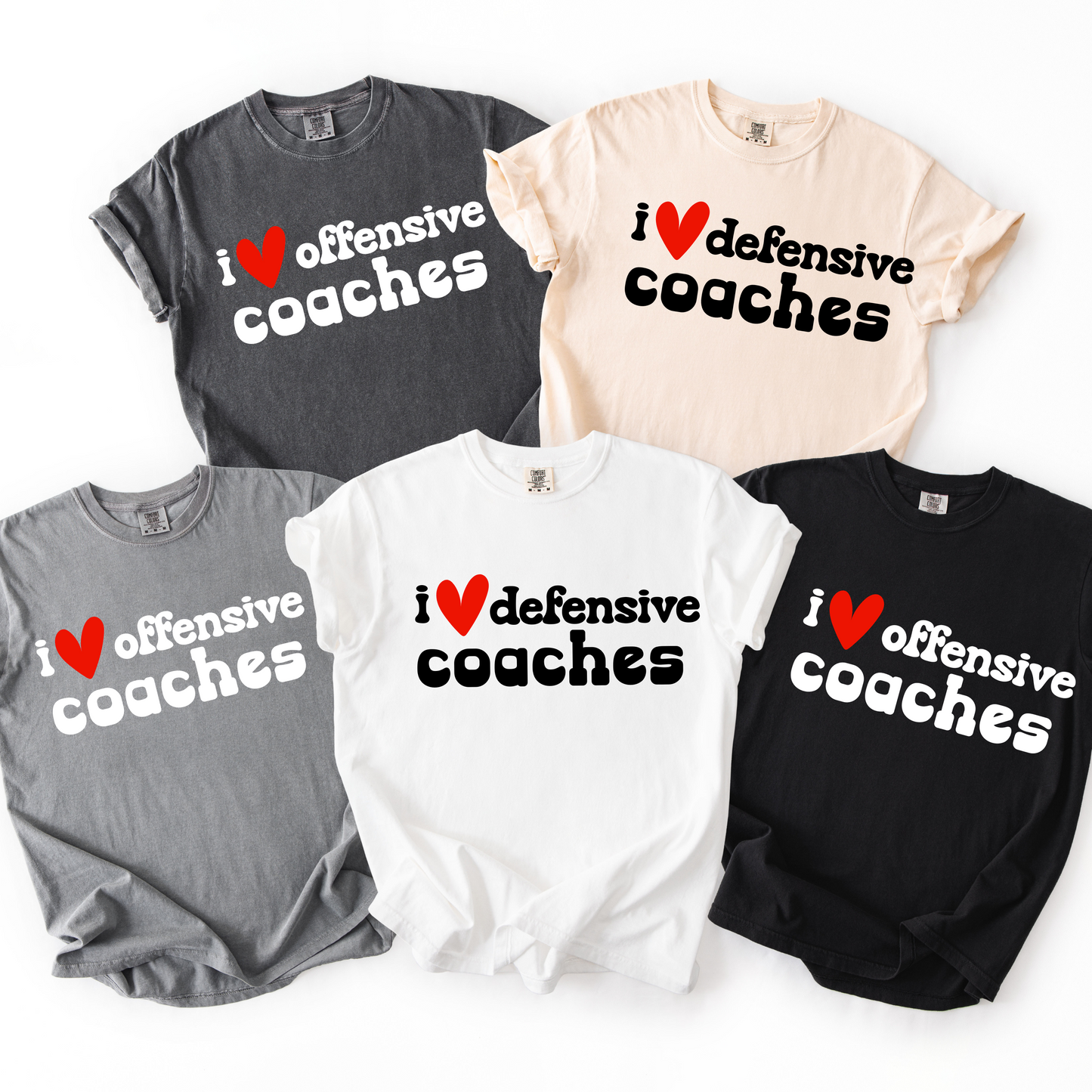 I Heart Offensive/Defensive Coaches Tee