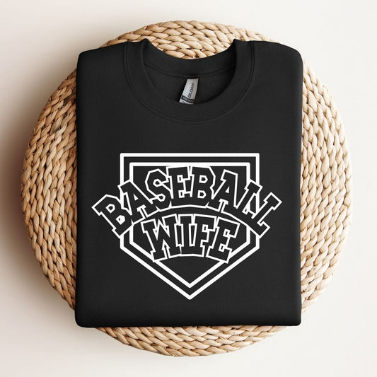 Baseball Wife - CREWNECK SWEATSHIRT