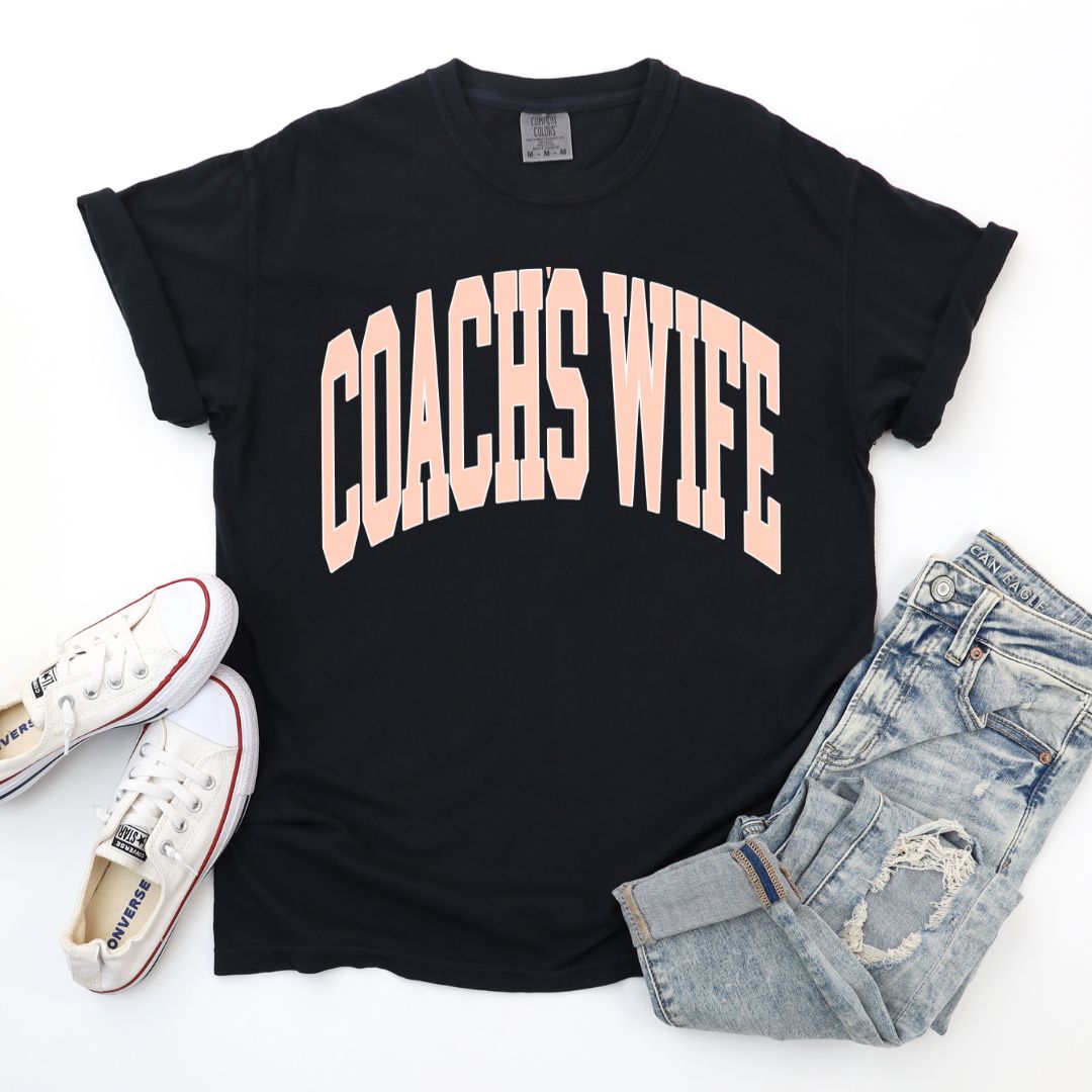 Coach's Wife Varsity Short Sleeve Comfort Colors