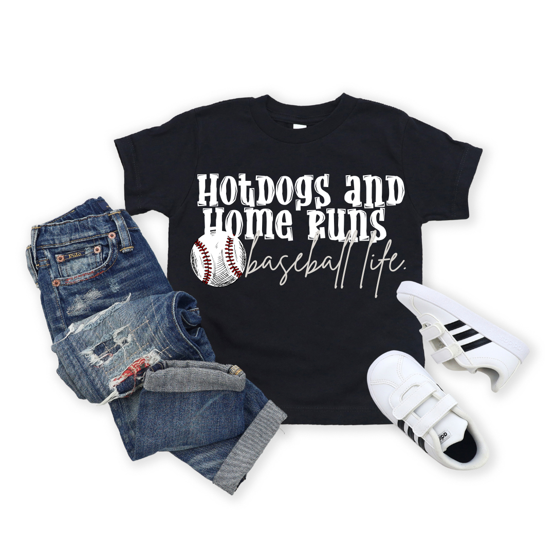 Hotdogs & Home Runs- KIDS SHORT SLEEVE TEE