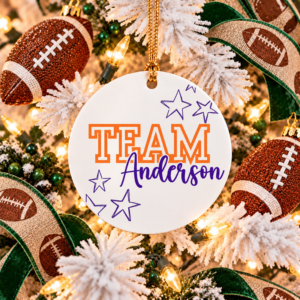 Custom Family Team Ornament