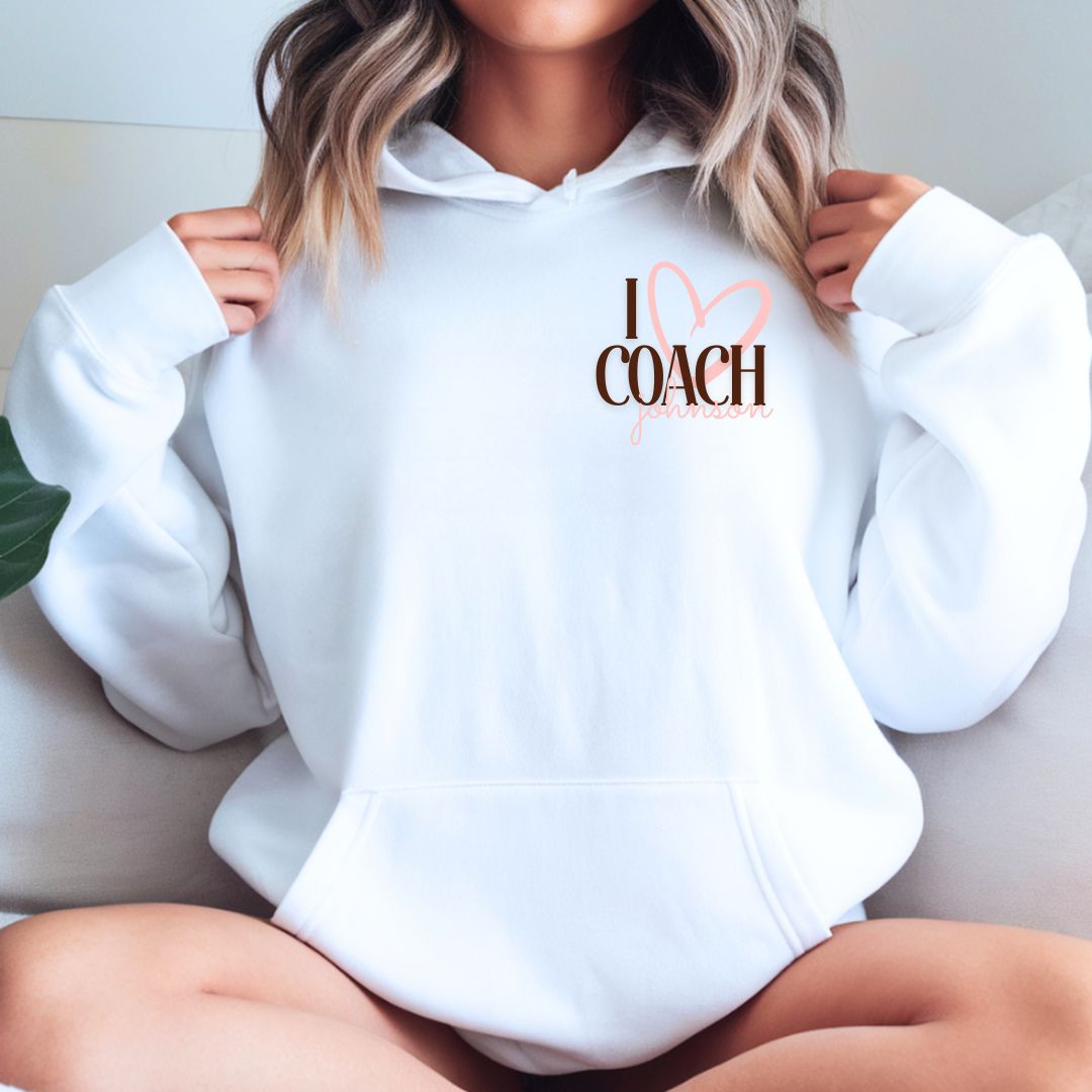 Custom I Heart Coach Hoodie/Crewneck