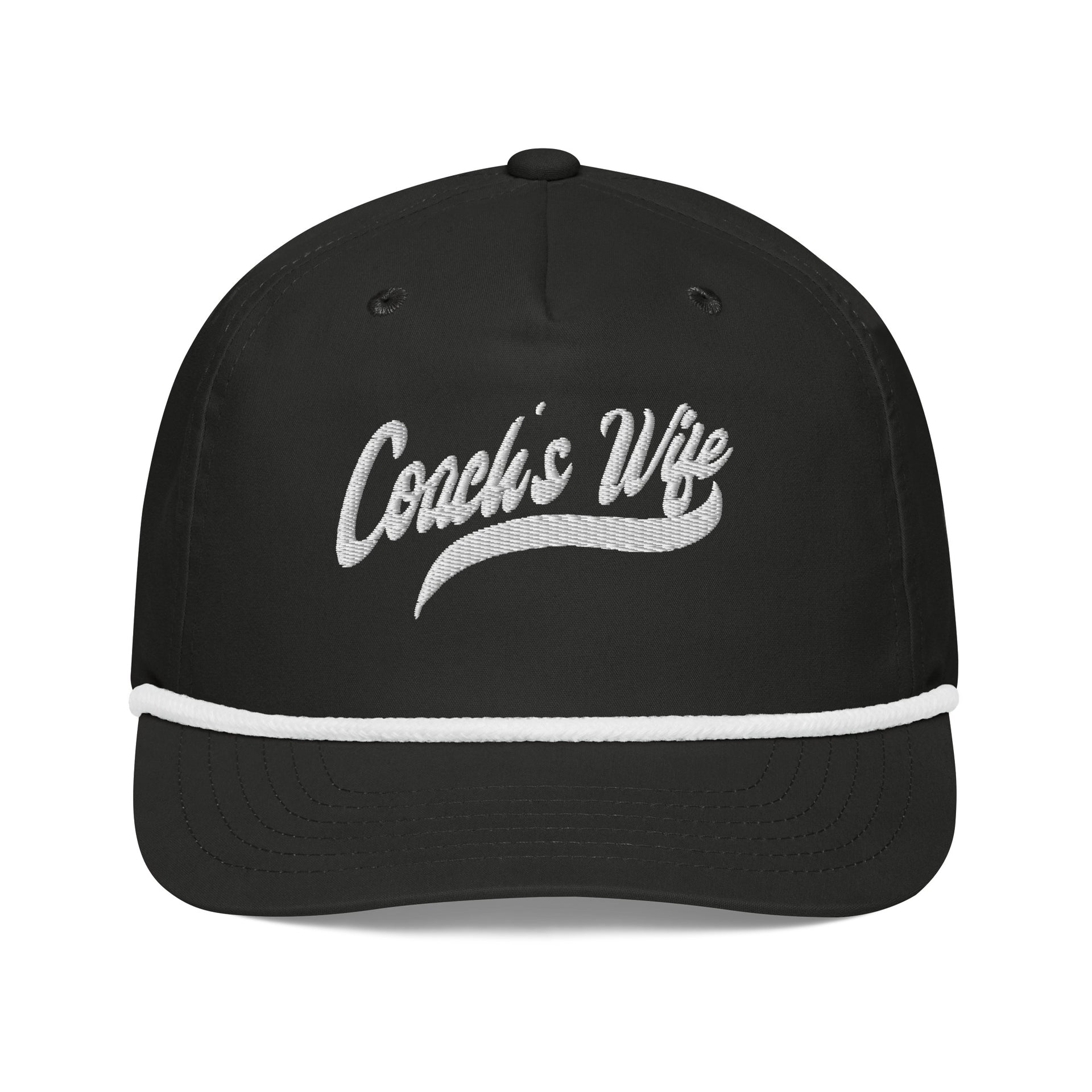 Embroidered Coach's Wife Golf Rope Cap
