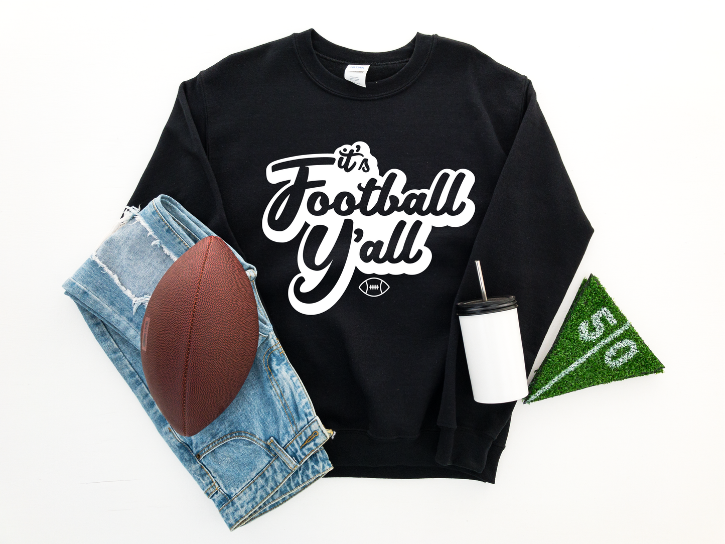 It's Football Y'all- LONG SLEEVE/SWEATSHIRT