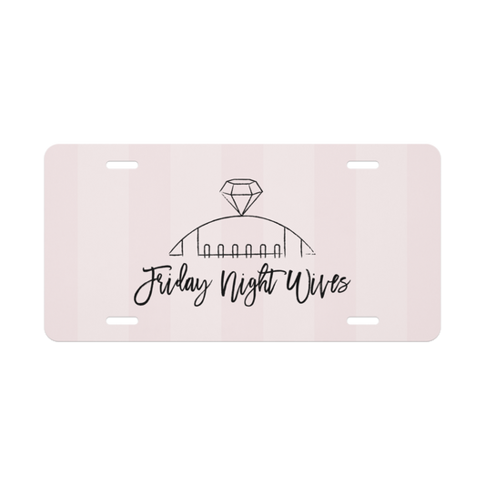 Friday Night Wives Logo License Plate