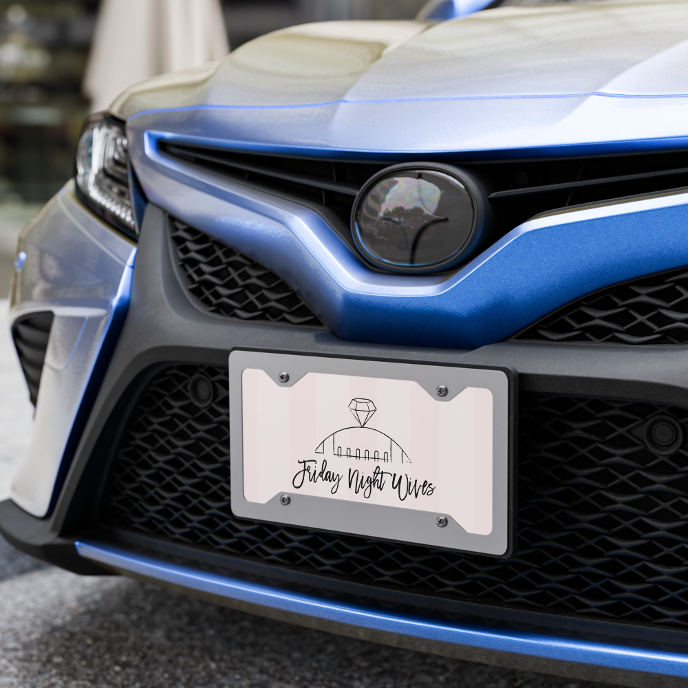 Friday Night Wives Logo License Plate